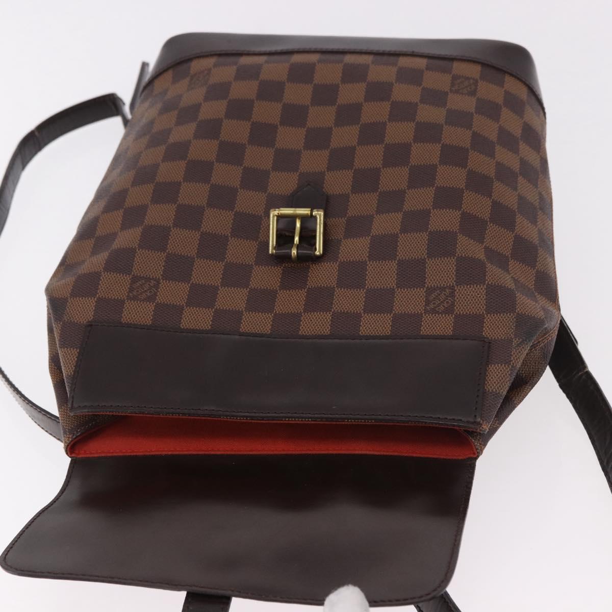 LOUIS VUITTON Damier Ebene Soho Backpack N51132 LV Auth ep14717