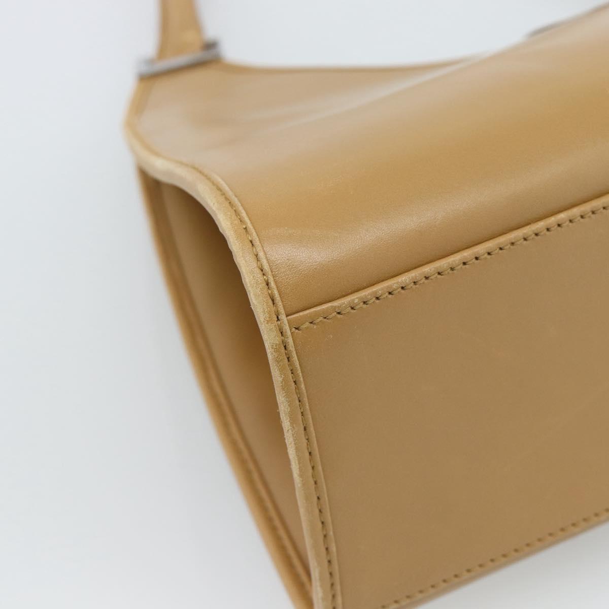 GUCCI Jackie Shoulder Bag Leather Beige Silver 002 1067 Auth ep14720A