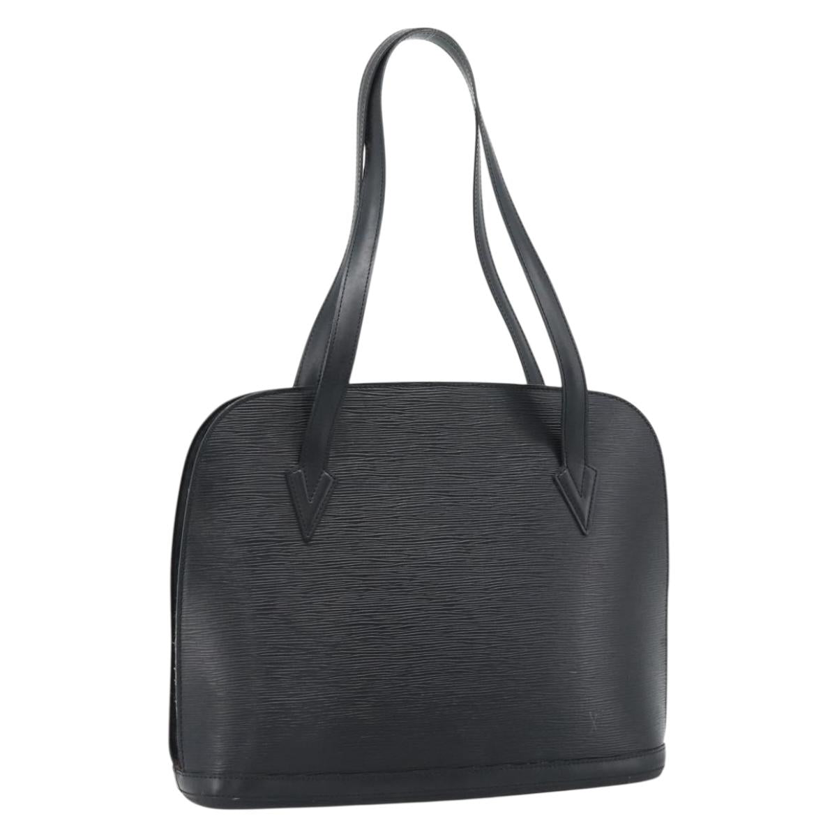 LOUIS VUITTON Epi Lussac Shoulder Bag Black M52282 LV Auth ep14722