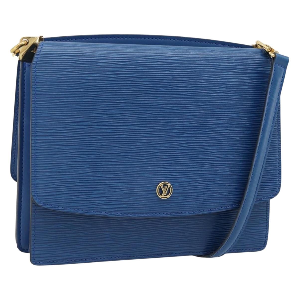 LOUIS VUITTON Epi Grenel Shoulder Bag Blue M52362 LV Auth ep14723