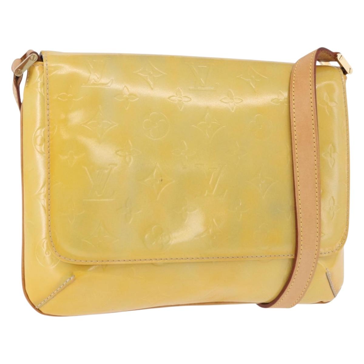 LOUIS VUITTON Monogram Vernis Thompson Street Bag Gris M91008 LV Auth ep14728