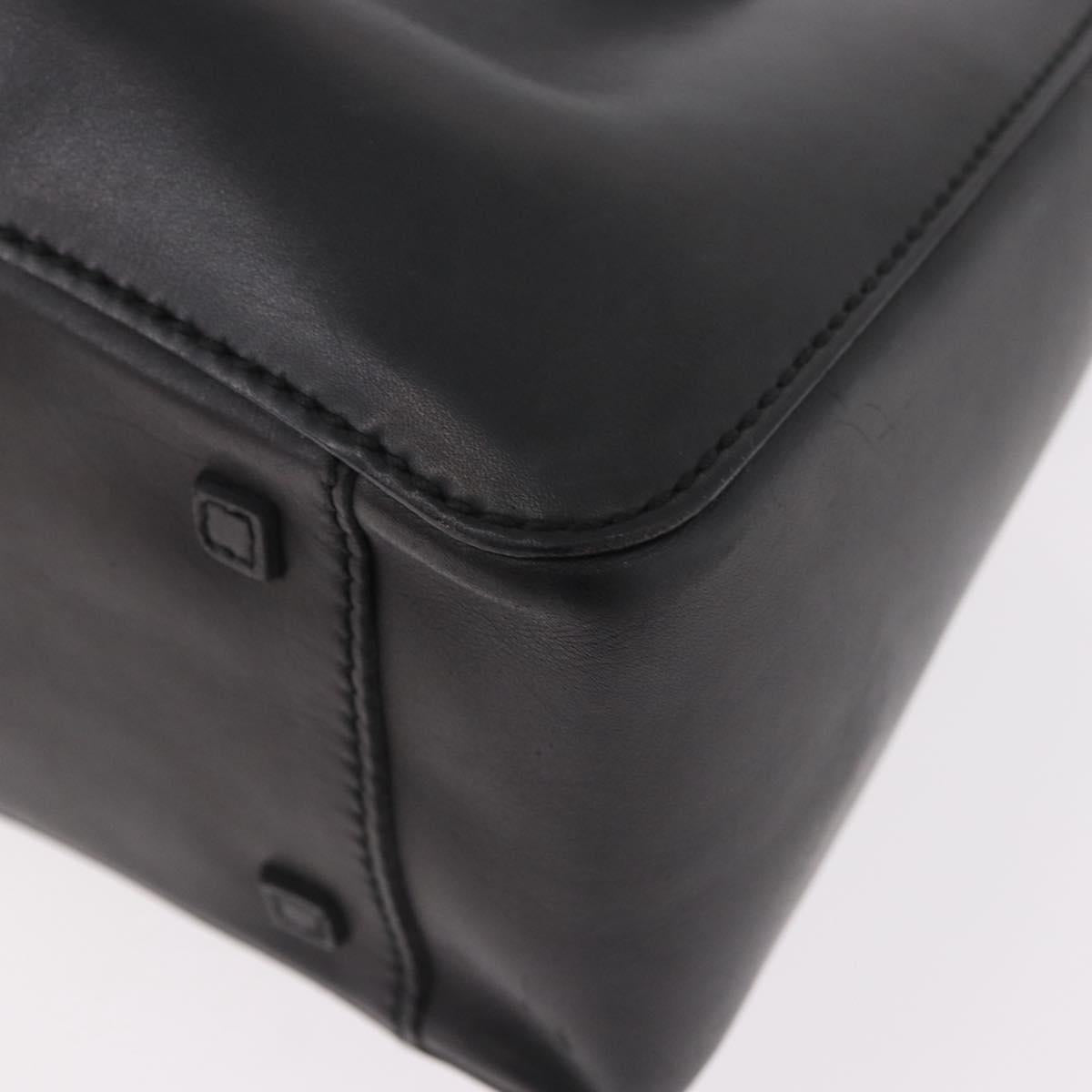 GUCCI Tote Bag Leather Black 94898 Auth ep14738