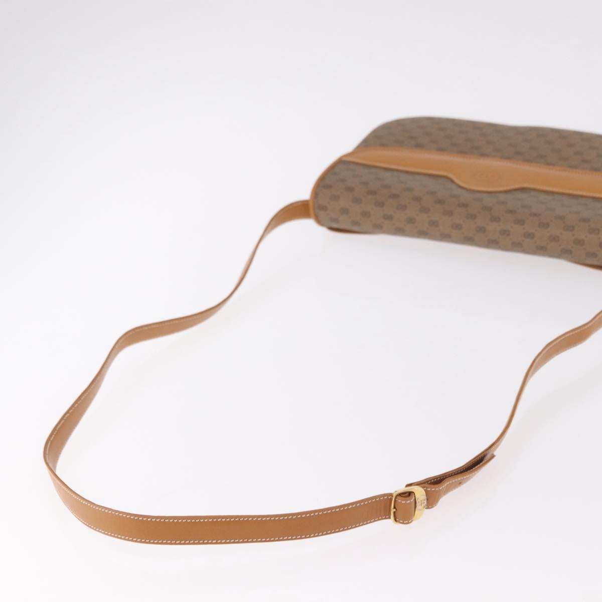 GUCCI Micro GG Supreme Shoulder Bag PVC Beige Gold 004 256 0024 Auth ep14744