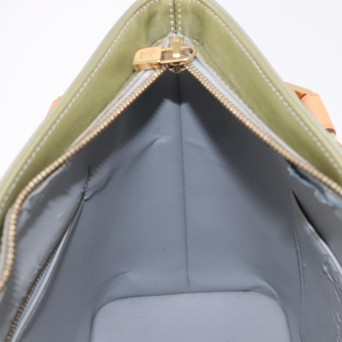 LOUIS VUITTON Monogram Vernis Houston Hand Bag Gris M91053 LV Auth ep14753