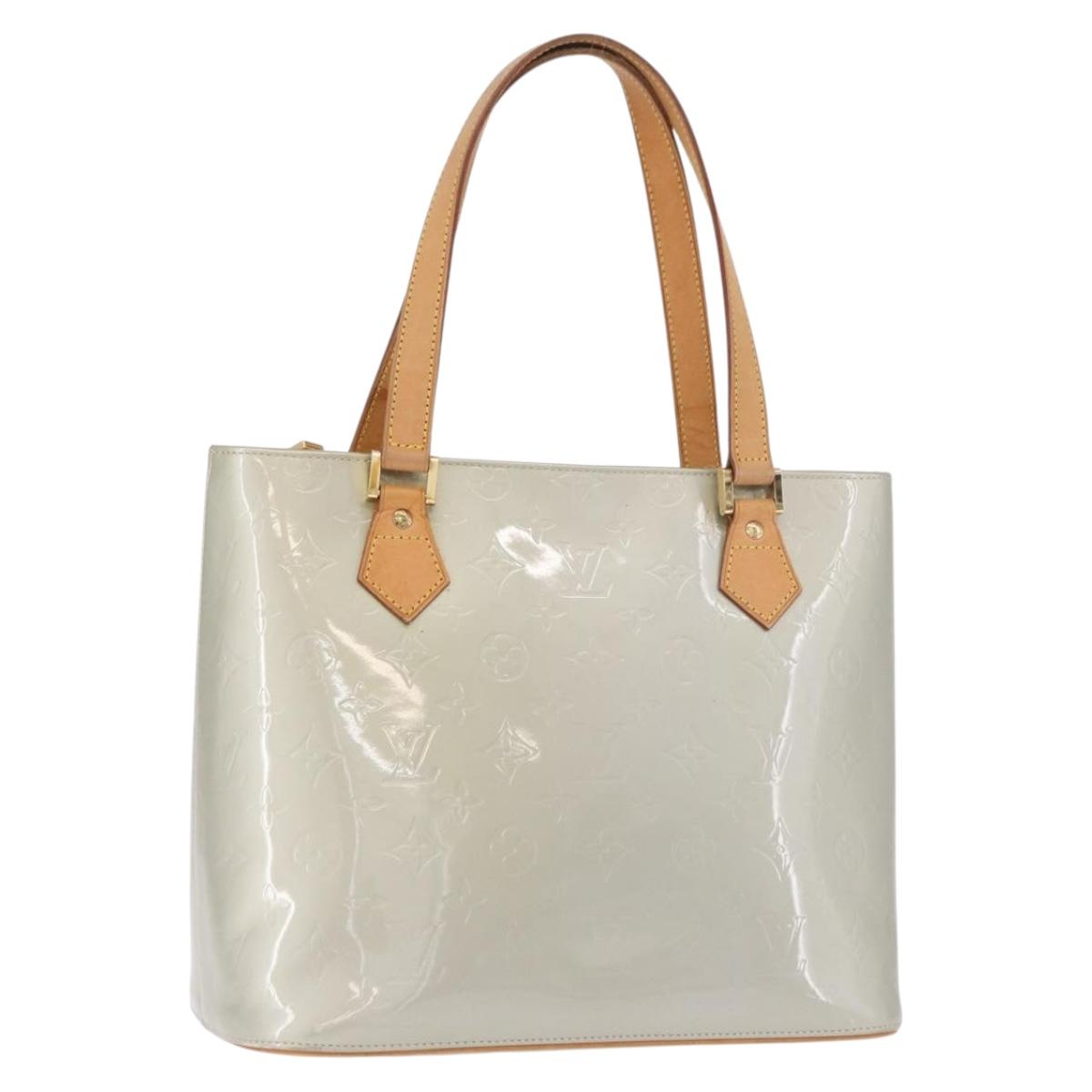 LOUIS VUITTON Monogram Vernis Houston Hand Bag Gris M91053 LV Auth ep14753