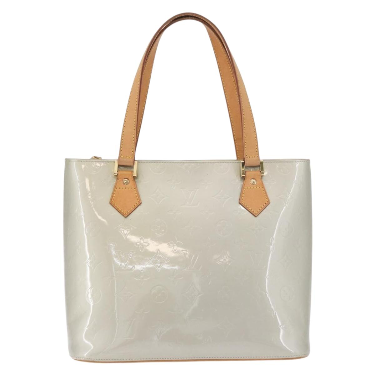 LOUIS VUITTON Monogram Vernis Houston Hand Bag Gris M91053 LV Auth ep14753