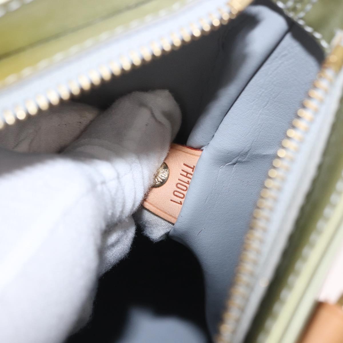 LOUIS VUITTON Monogram Vernis Houston Hand Bag Gris M91053 LV Auth ep14753
