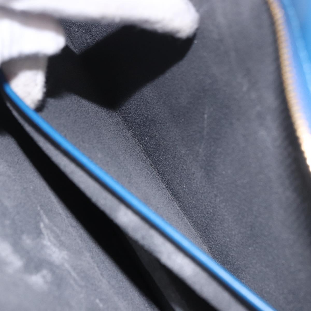 LOUIS VUITTON Epi Trousse Crete Pouch Blue M48405 LV Auth ep14754