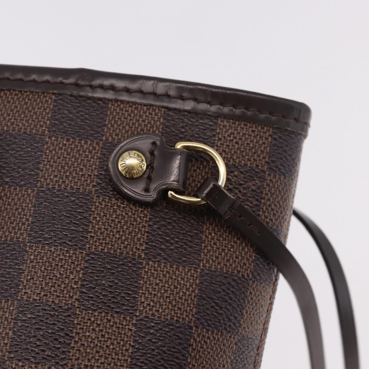 LOUIS VUITTON Damier Ebene Neverfull PM Tote Bag N51109 LV Auth ep14755A