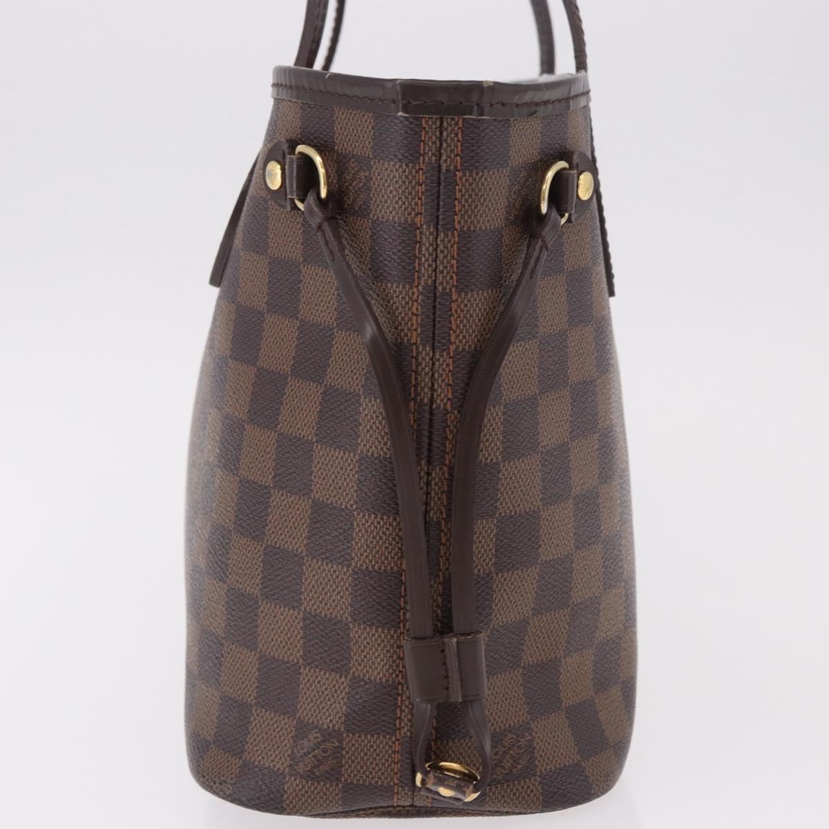 LOUIS VUITTON Damier Ebene Neverfull PM Tote Bag N51109 LV Auth ep14755A