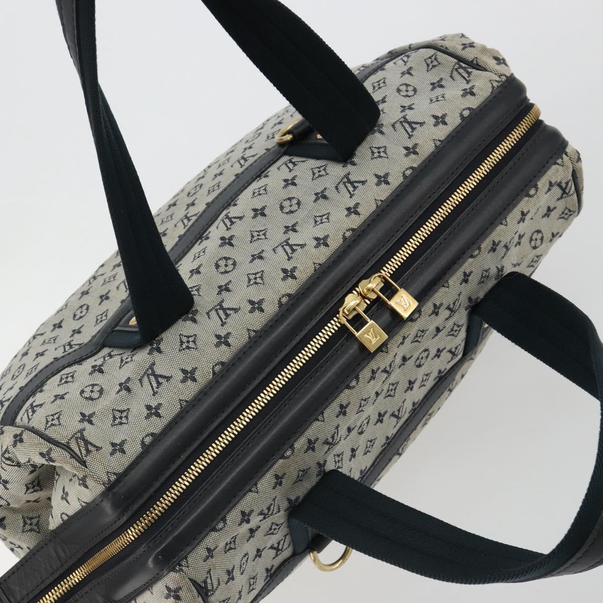 LOUIS VUITTON Monogram Mini Josephine GM Hand Bag Blue M92211 LV Auth ep14758