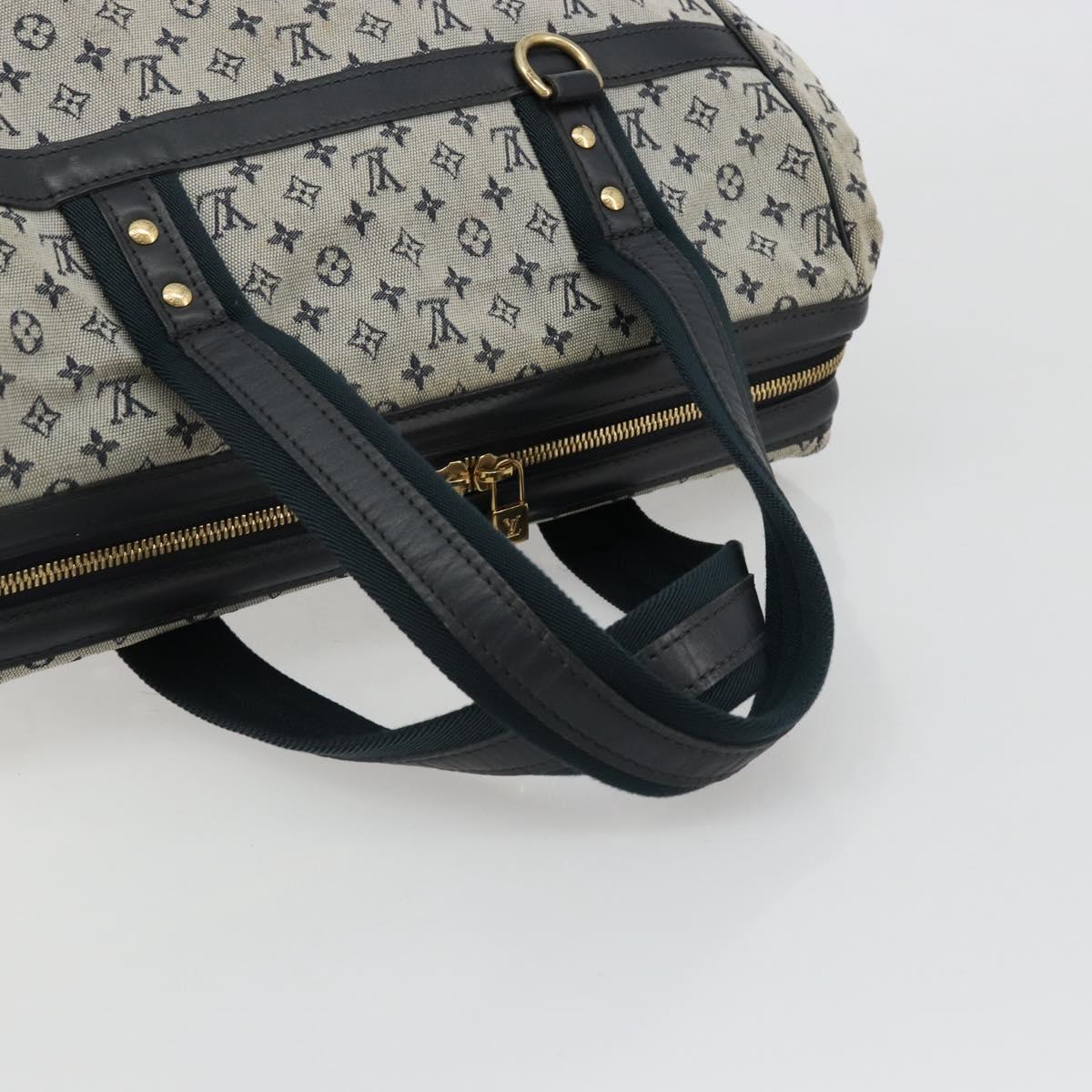 LOUIS VUITTON Monogram Mini Josephine GM Hand Bag Blue M92211 LV Auth ep14758