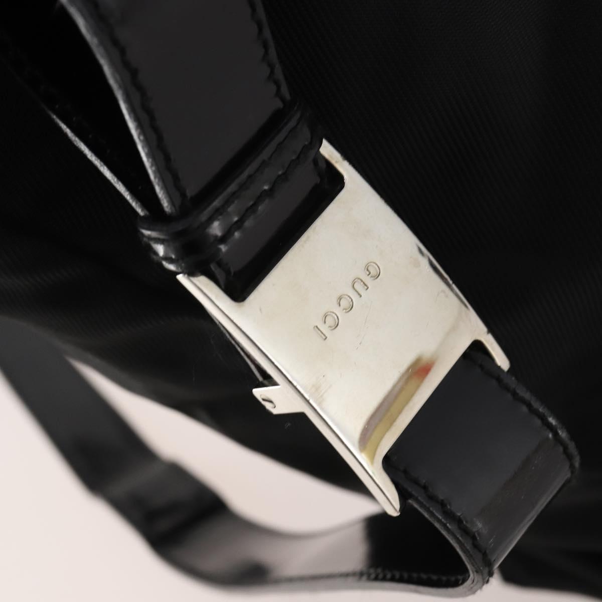 GUCCI Hand Bag Canvas 2way Black Silver 019 2020 0282 08 Auth ep14763