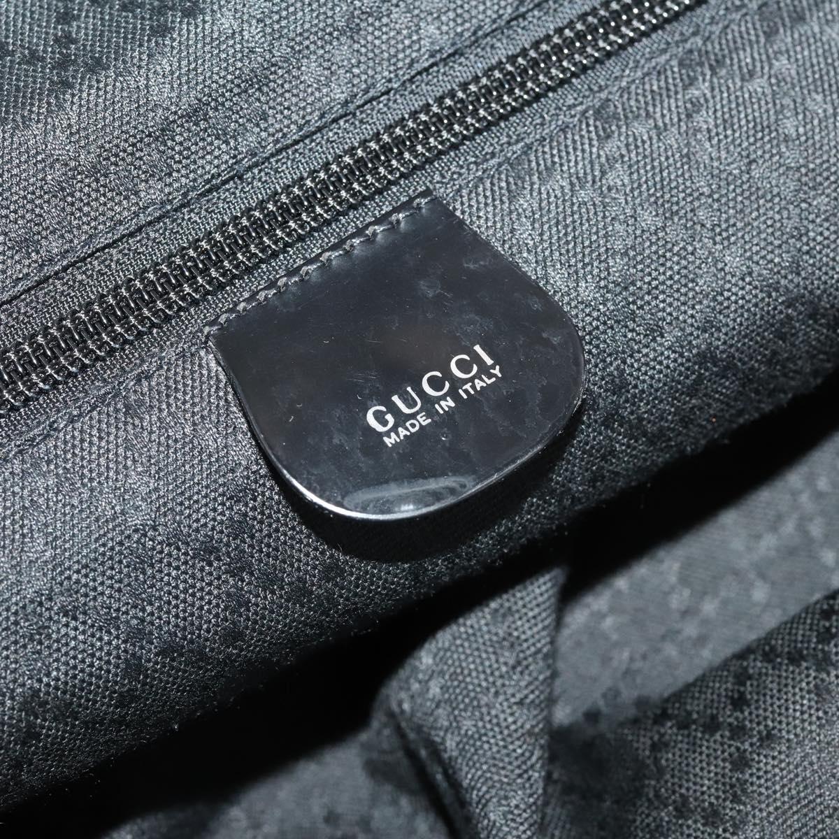 GUCCI Hand Bag Canvas 2way Black Silver 019 2020 0282 08 Auth ep14763