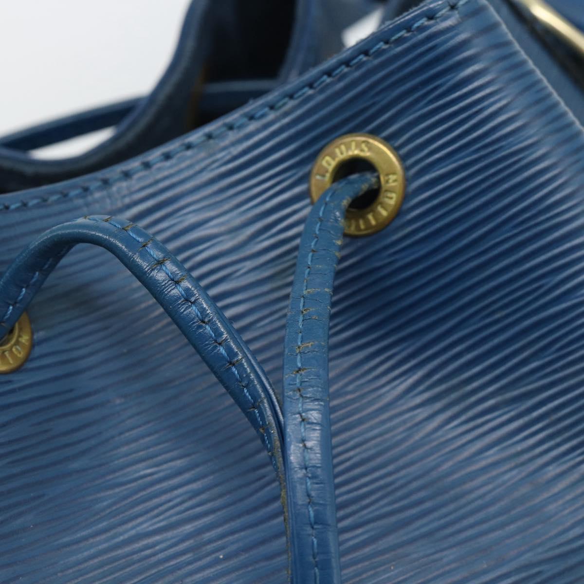 LOUIS VUITTON Epi Petit Noe Shoulder Bag Blue M44105 LV Auth ep14776