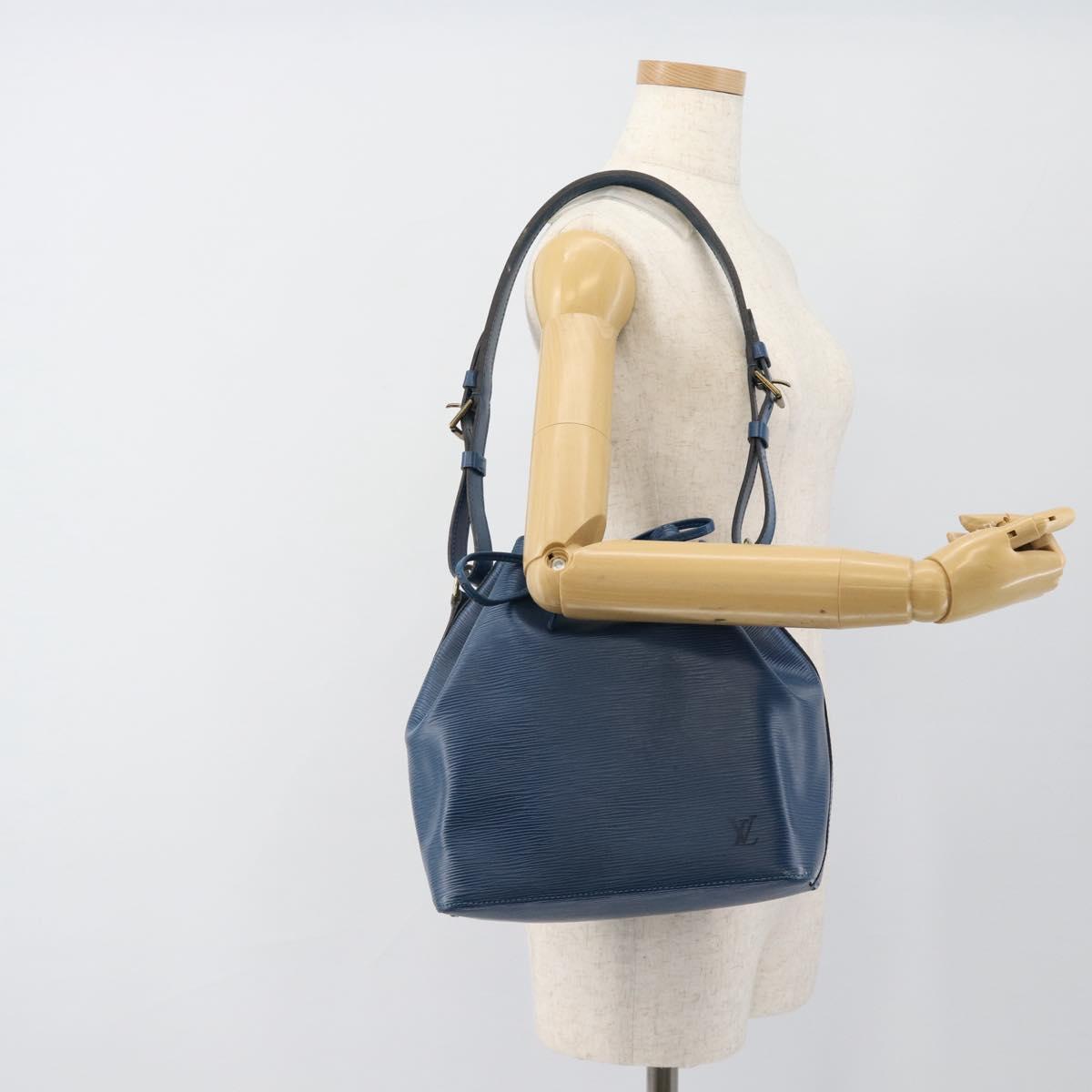 LOUIS VUITTON Epi Petit Noe Shoulder Bag Blue M44105 LV Auth ep14776