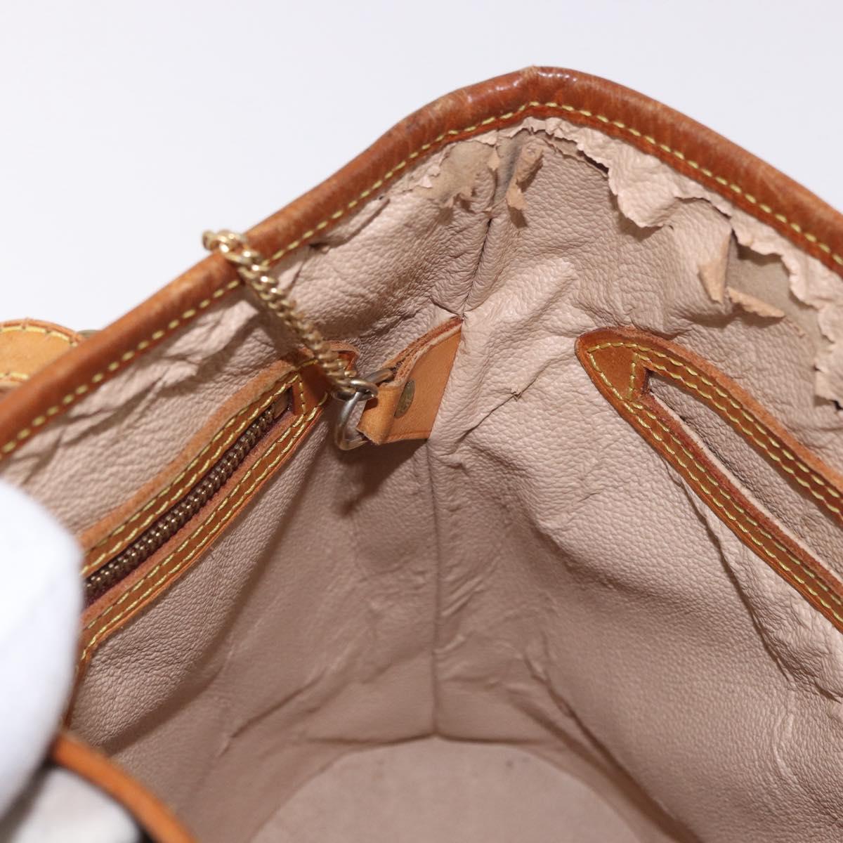 LOUIS VUITTON Monogram Bucket PM Shoulder Bag M42238 LV Auth ep14782