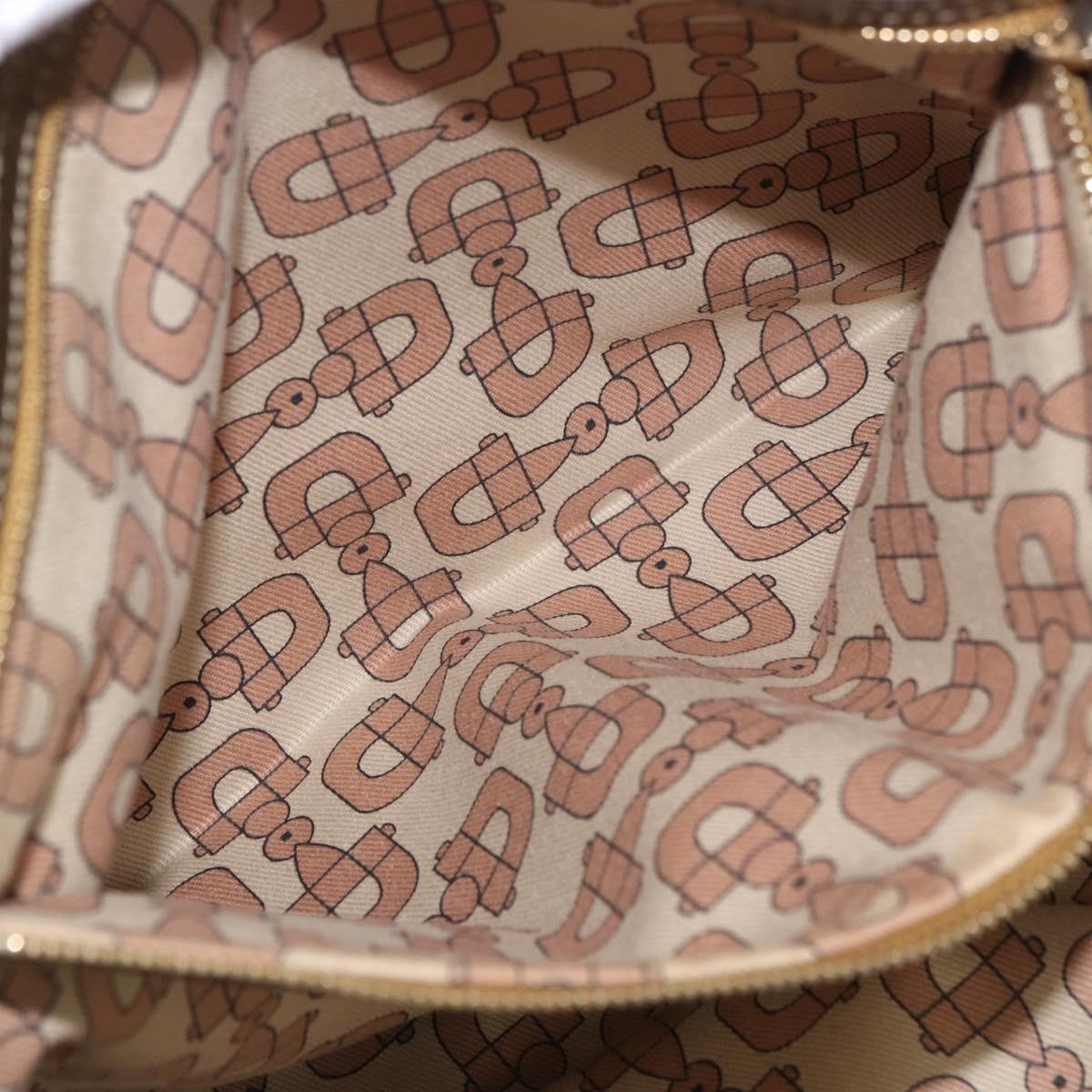 GUCCI GG Canvas Tote Bag Beige Gold 139260 Auth ep14785