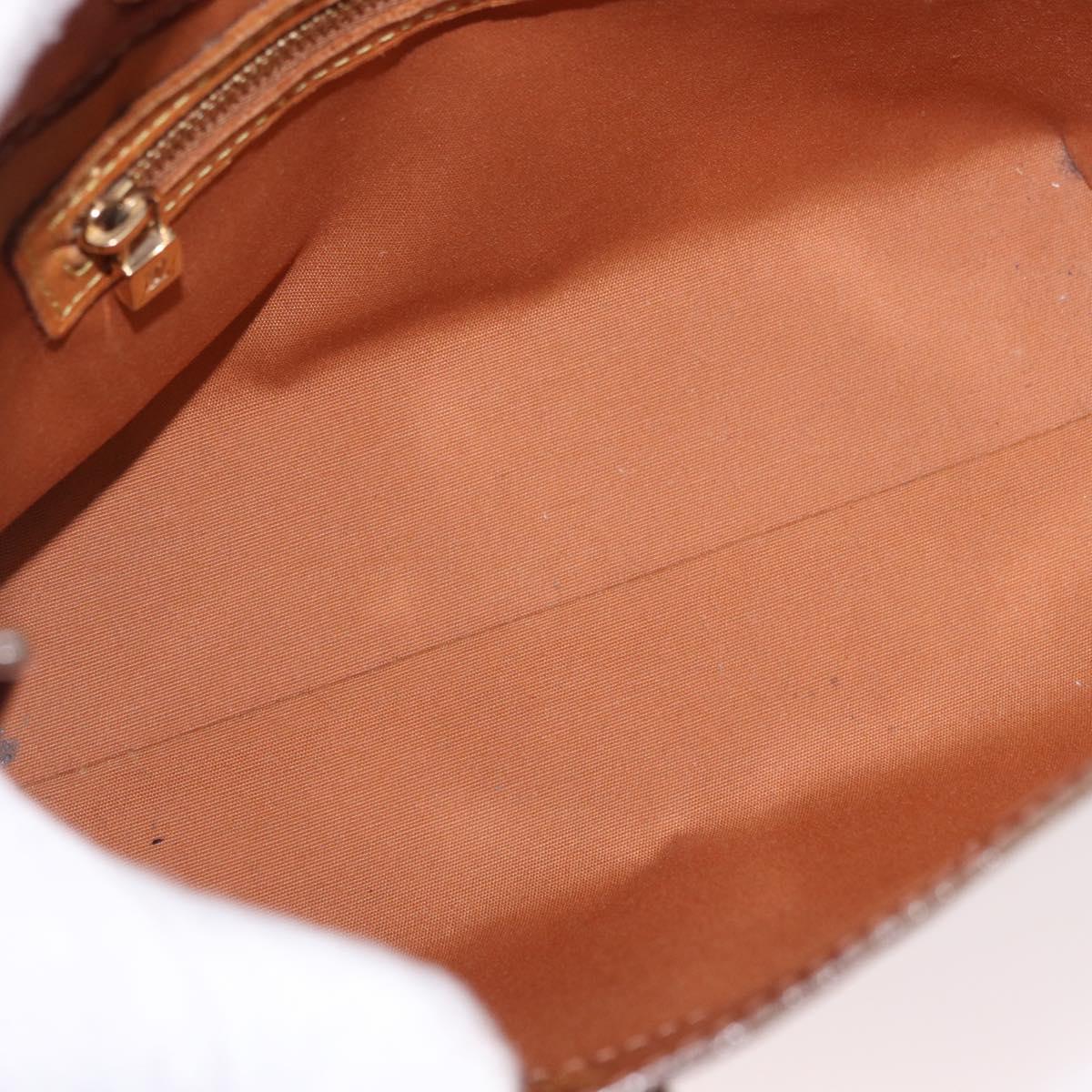 LOUIS VUITTON Monogram Vernis Reade PM Hand Bag Bronze M91146 LV Auth ep14791
