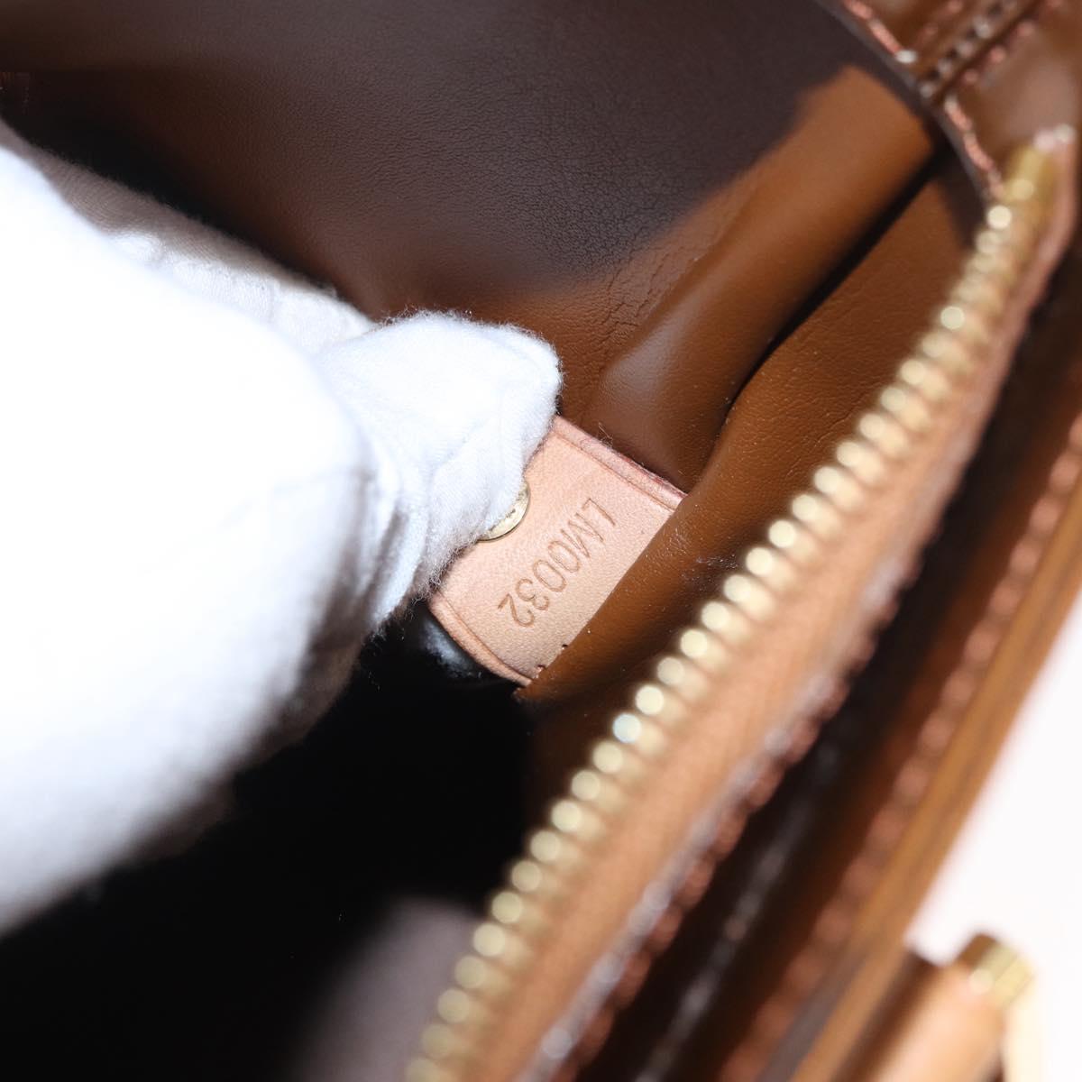 LOUIS VUITTON Monogram Vernis Houston Hand Bag Bronze M91122 LV Auth ep14792
