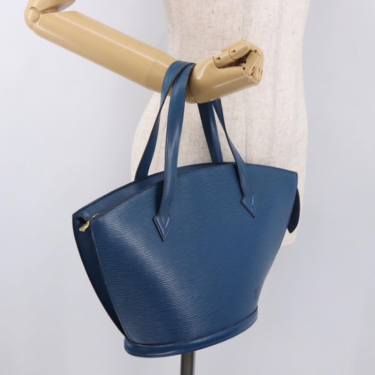 LOUIS VUITTON Epi Saint Jacques Shoulder Bag Blue M52275 LV Auth ep14793