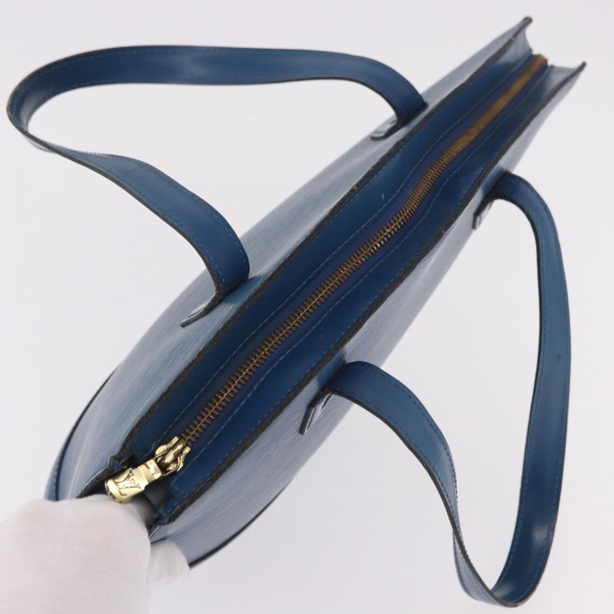 LOUIS VUITTON Epi Saint Jacques Shoulder Bag Blue M52275 LV Auth ep14793