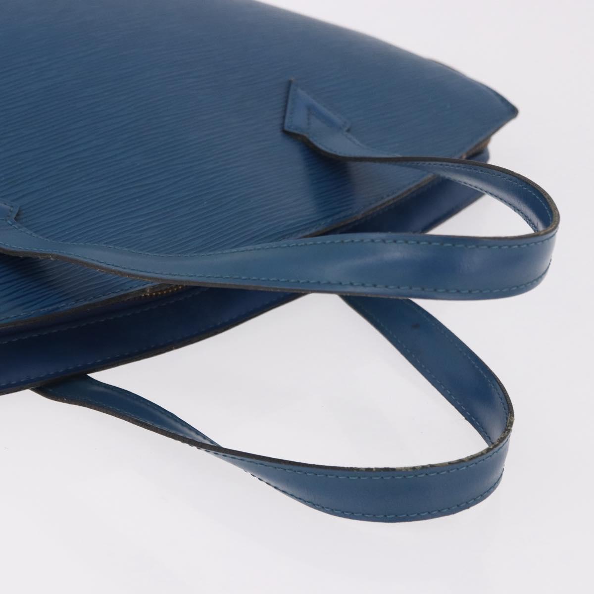 LOUIS VUITTON Epi Saint Jacques Shoulder Bag Blue M52275 LV Auth ep14793