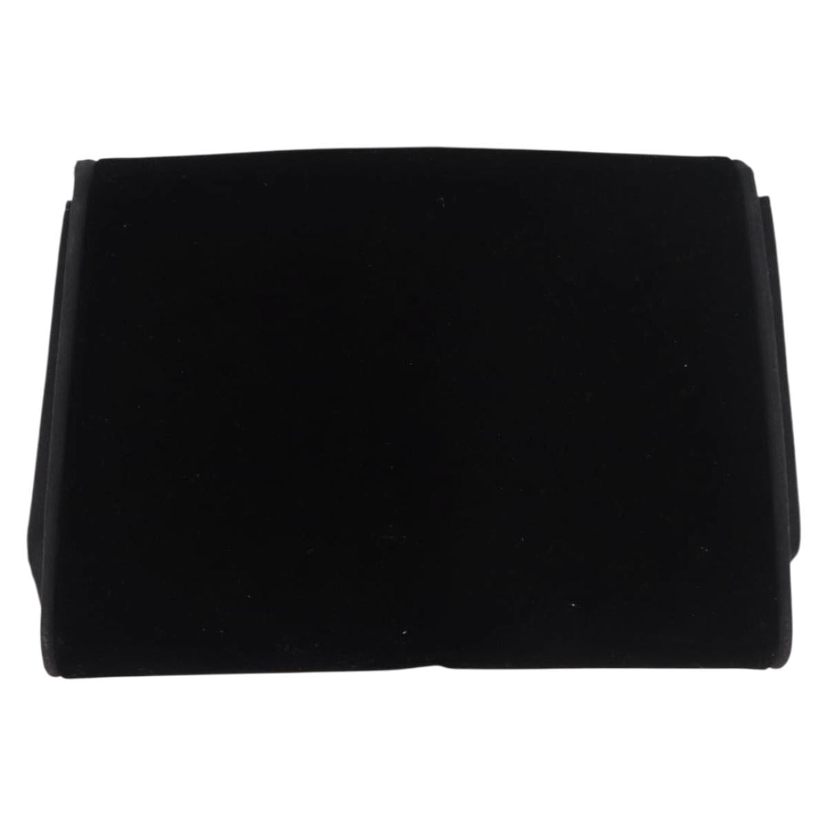 GUCCI Chain Shoulder Bag Velor Black Gold Auth ep14794