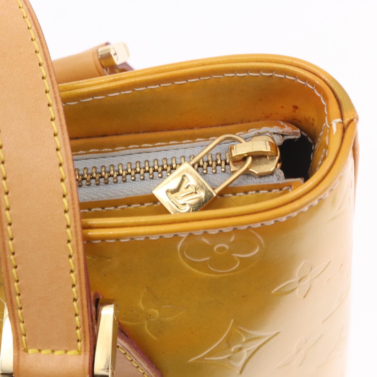 LOUIS VUITTON Monogram Vernis Houston Hand Bag Gris M91053 LV Auth ep14797