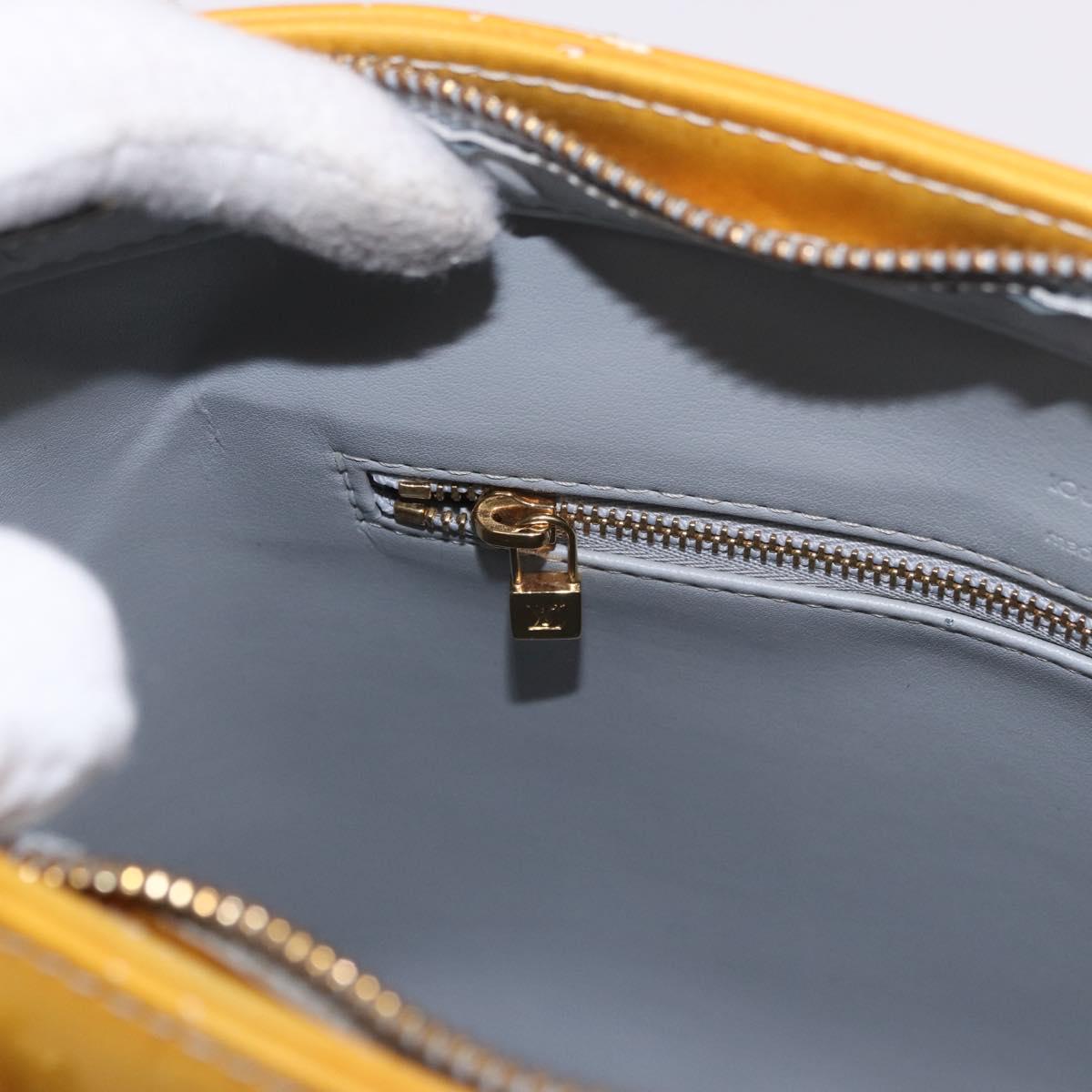 LOUIS VUITTON Monogram Vernis Houston Hand Bag Gris M91053 LV Auth ep14797