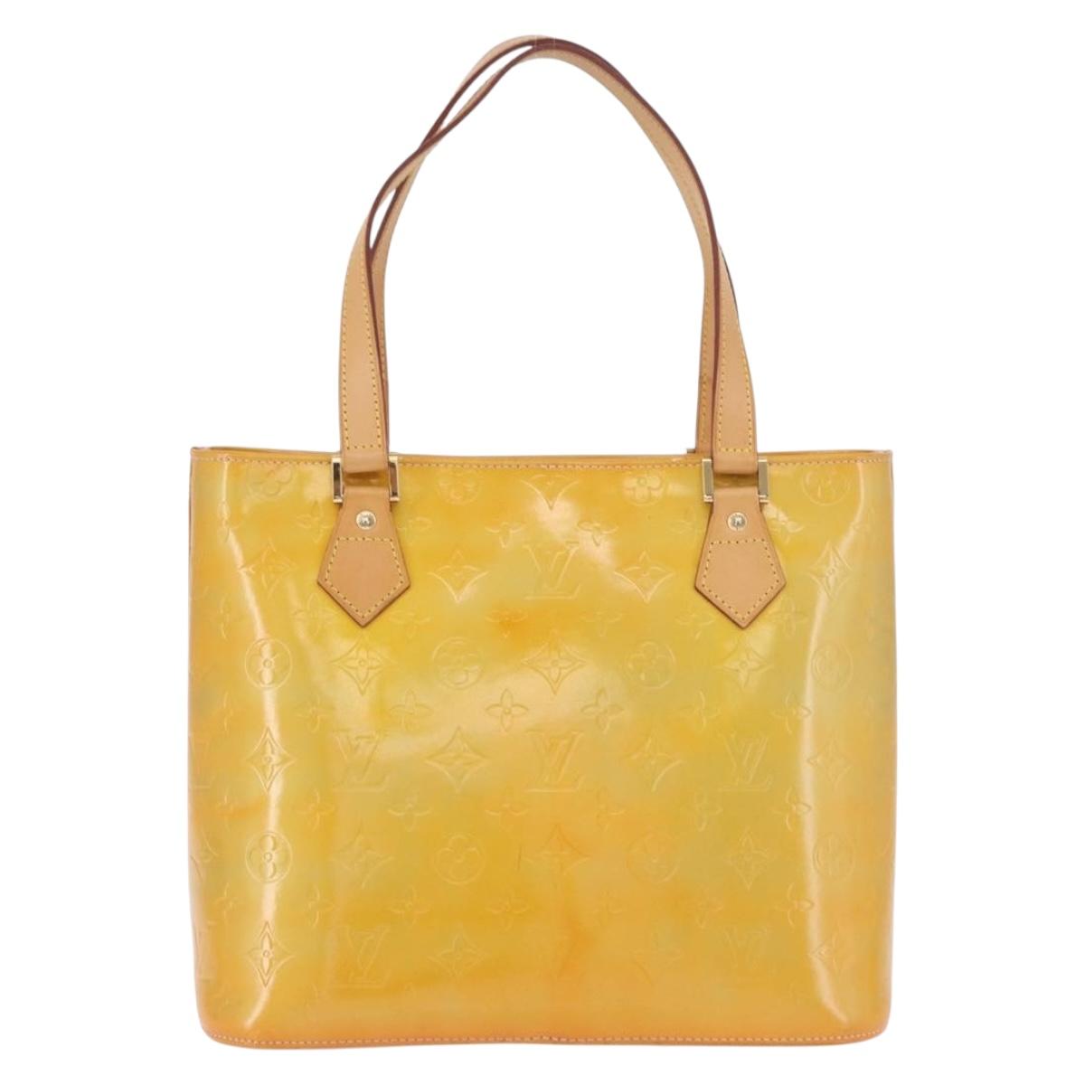 LOUIS VUITTON Monogram Vernis Houston Hand Bag Gris M91053 LV Auth ep14797