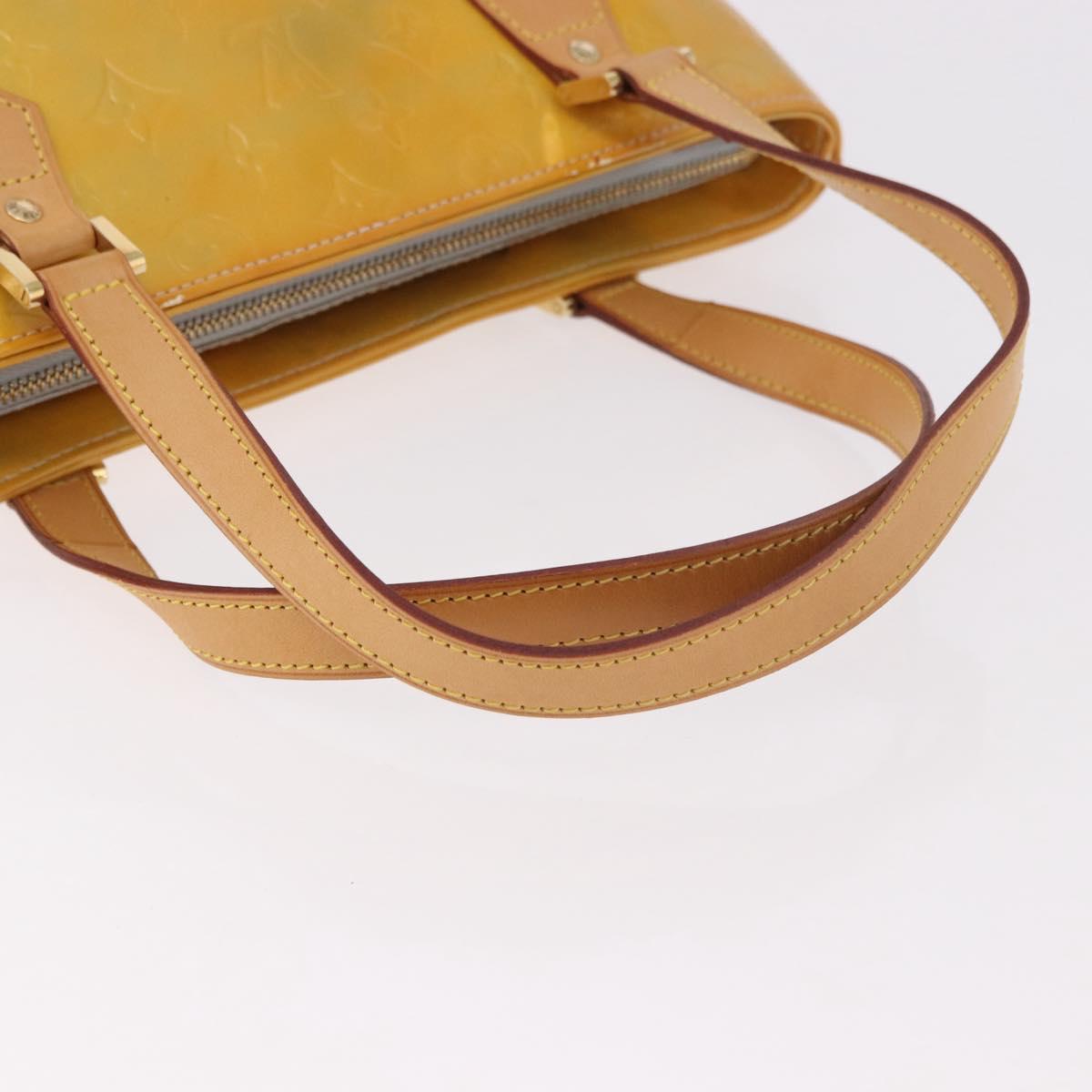 LOUIS VUITTON Monogram Vernis Houston Hand Bag Gris M91053 LV Auth ep14797