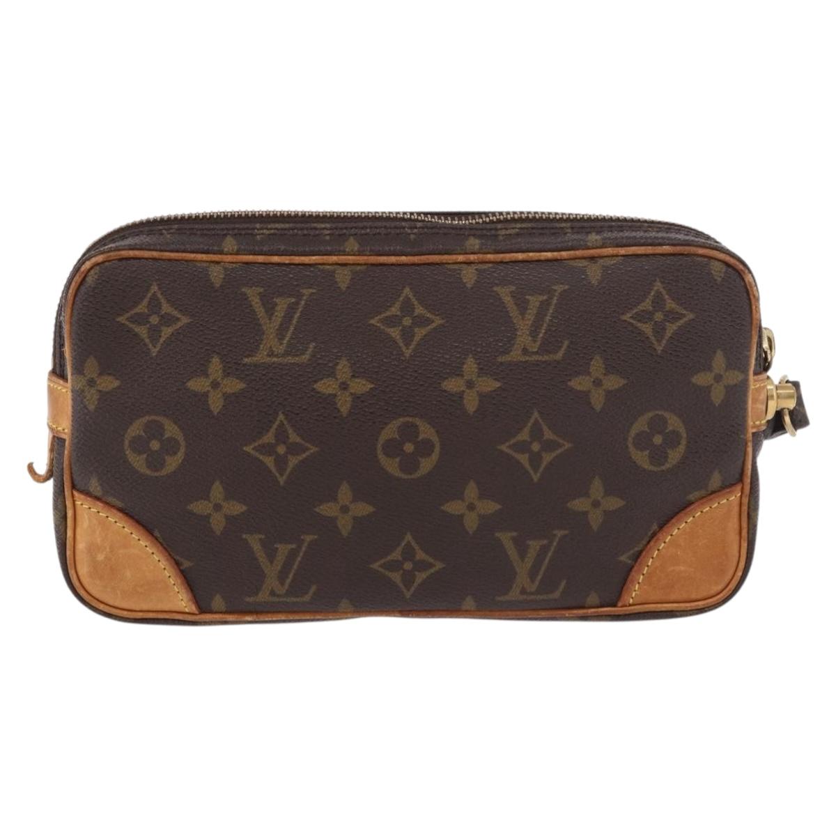 LOUIS VUITTON Monogram Marly Dragonne PM Clutch Bag M51827 LV Auth ep14798