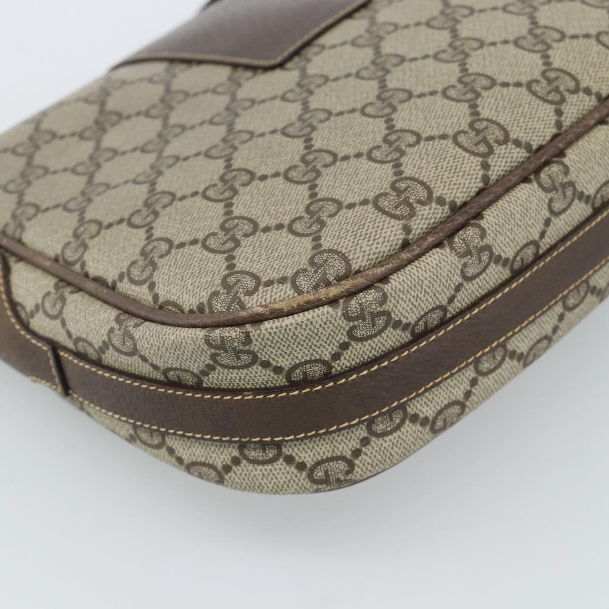 GUCCI GG Supreme Shoulder Bag PVC Beige Gold 001 115 4425 Auth ep14799