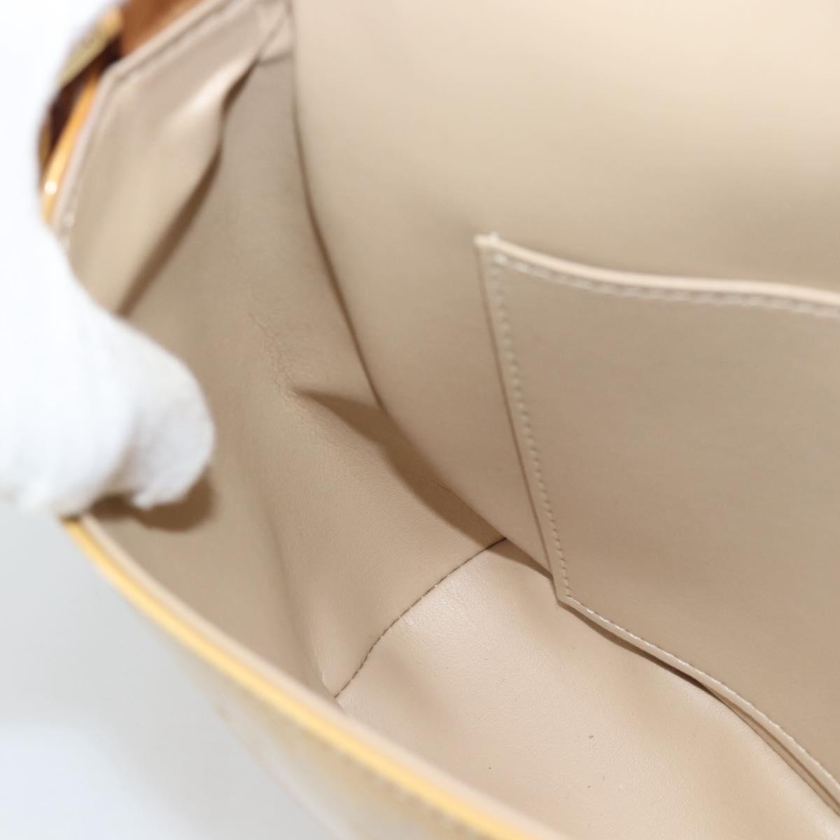 LOUIS VUITTON Monogram Vernis Thompson Street Bag Beige M91301 LV Auth ep14801