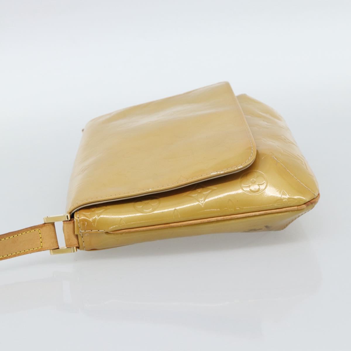 LOUIS VUITTON Monogram Vernis Thompson Street Bag Beige M91301 LV Auth ep14801