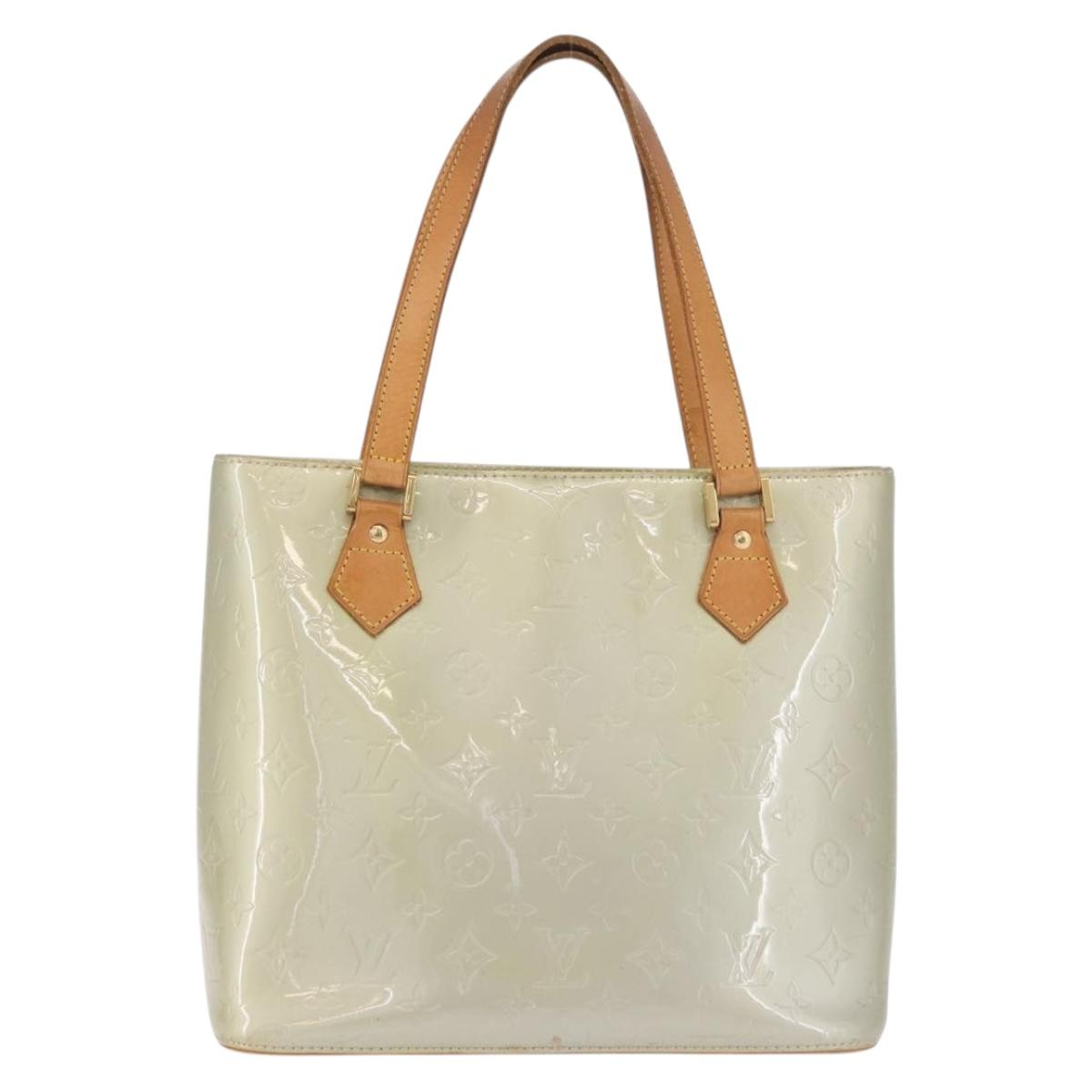 LOUIS VUITTON Monogram Vernis Houston Hand Bag Gris M91053 LV Auth ep14804