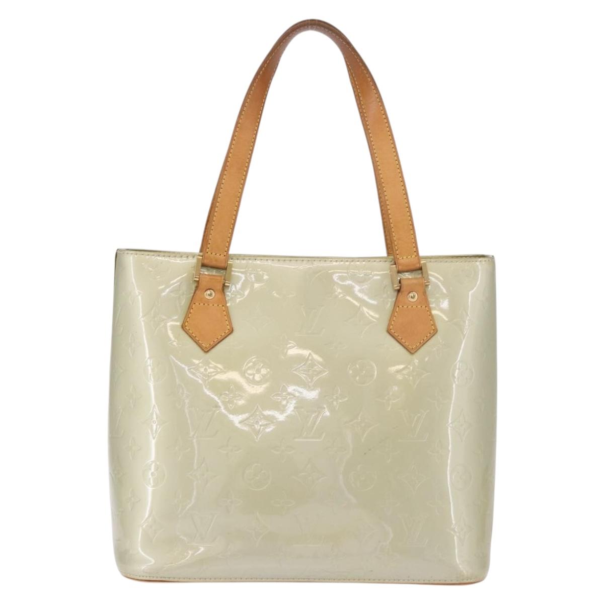 LOUIS VUITTON Monogram Vernis Houston Hand Bag Gris M91053 LV Auth ep14804