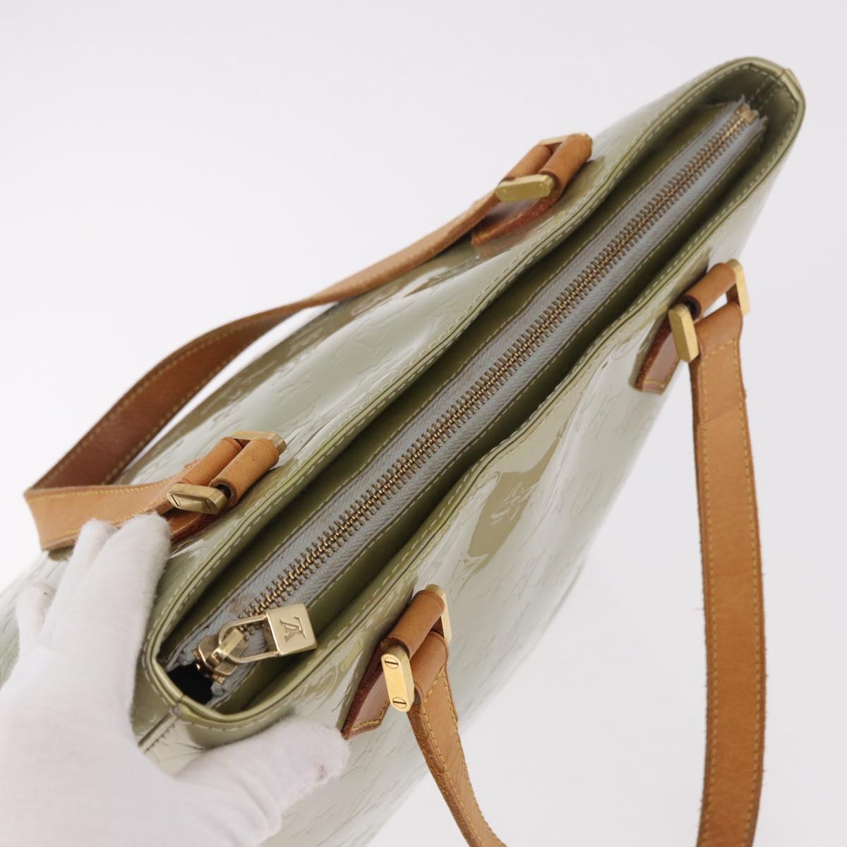 LOUIS VUITTON Monogram Vernis Houston Hand Bag Gris M91053 LV Auth ep14804