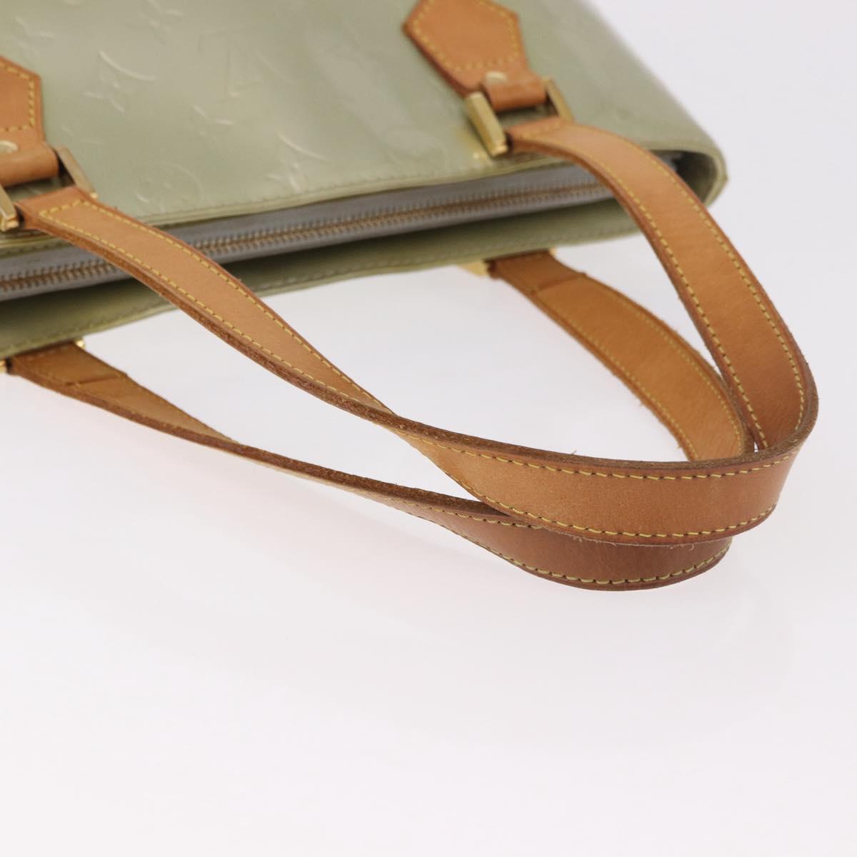 LOUIS VUITTON Monogram Vernis Houston Hand Bag Gris M91053 LV Auth ep14804
