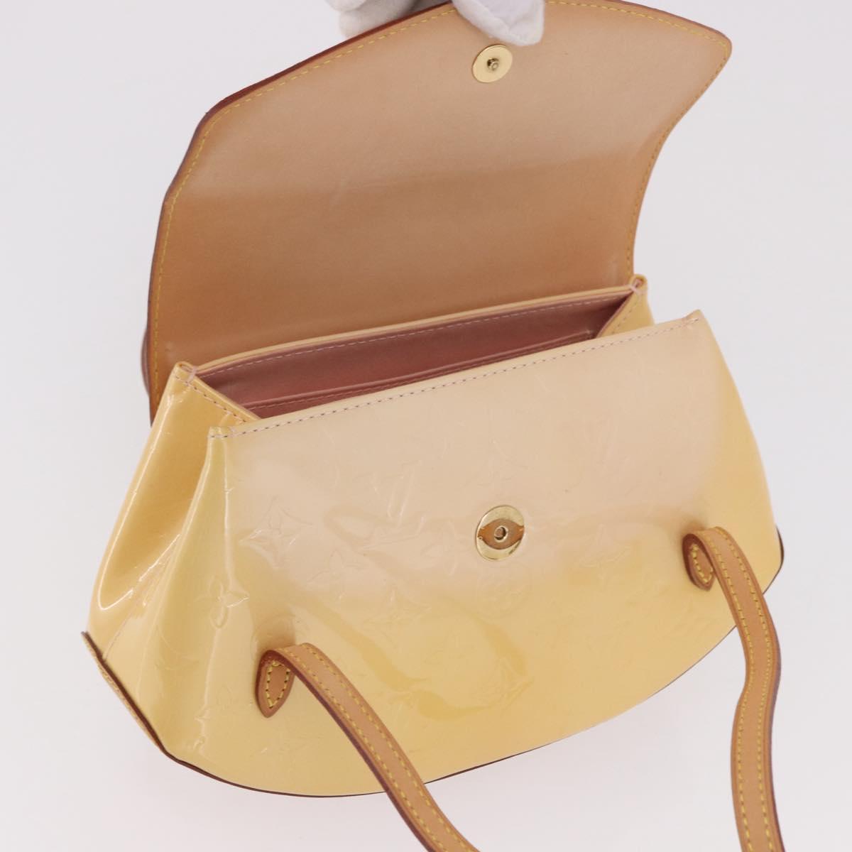LOUIS VUITTON Vernis Biscayne Bay PM Bag Marshmallow Pink M91288 LV Auth ep14808