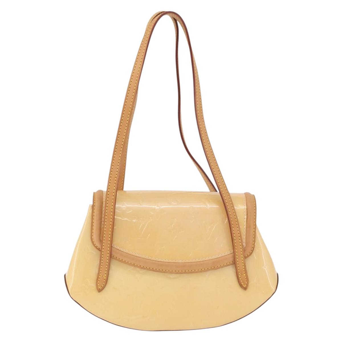 LOUIS VUITTON Vernis Biscayne Bay PM Bag Marshmallow Pink M91288 LV Auth ep14808