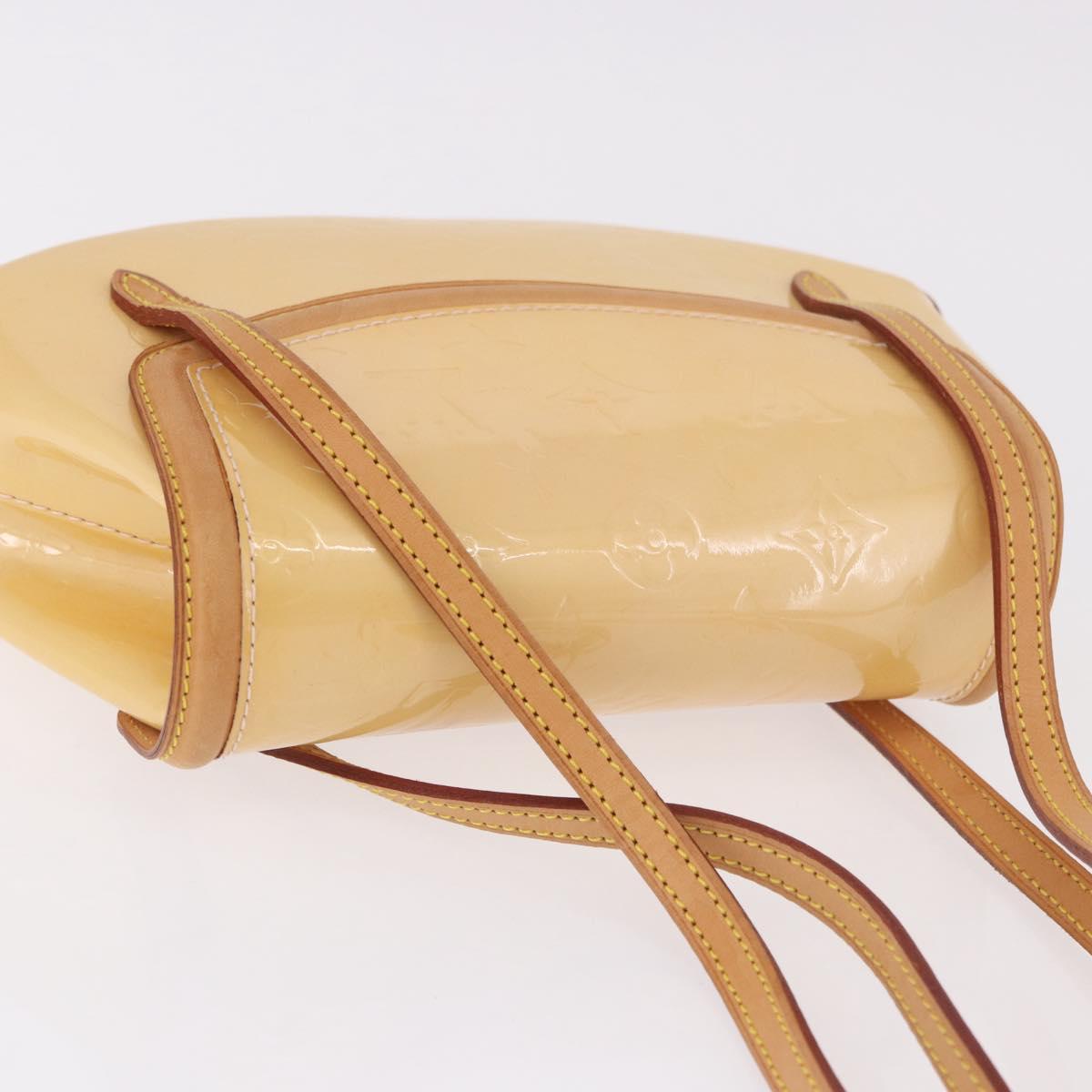 LOUIS VUITTON Vernis Biscayne Bay PM Bag Marshmallow Pink M91288 LV Auth ep14808