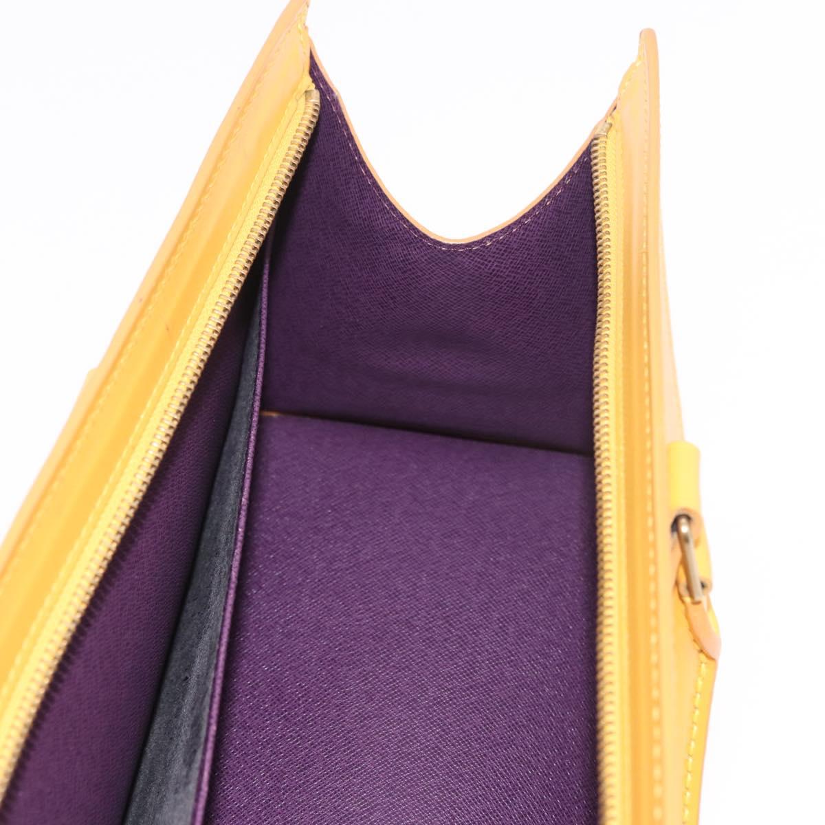 LOUIS VUITTON Epi Sac Triangle Hand Bag Yellow M52099 LV Auth ep14809