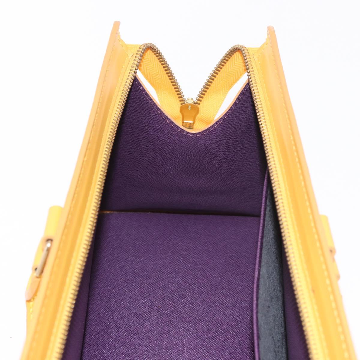 LOUIS VUITTON Epi Sac Triangle Hand Bag Yellow M52099 LV Auth ep14809