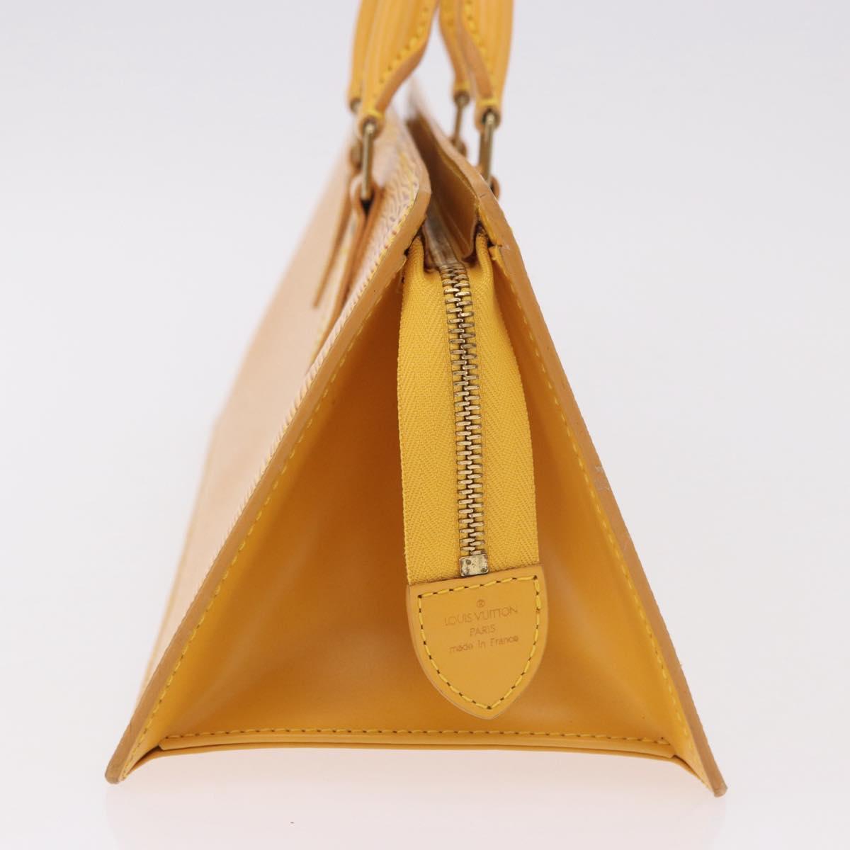 LOUIS VUITTON Epi Sac Triangle Hand Bag Yellow M52099 LV Auth ep14809