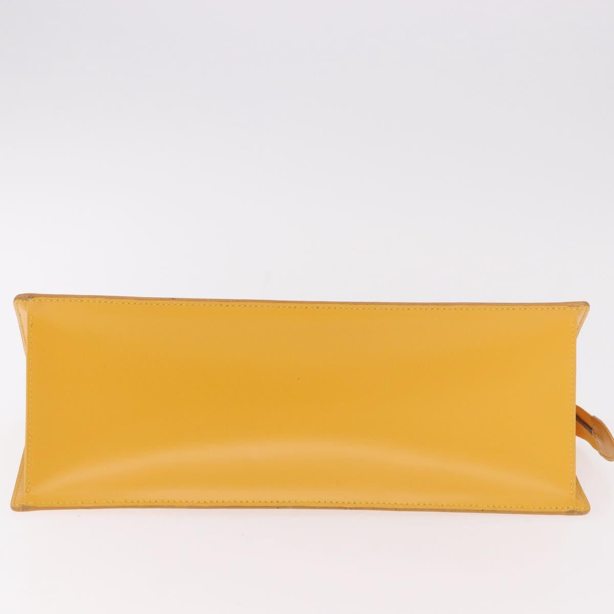 LOUIS VUITTON Epi Sac Triangle Hand Bag Yellow M52099 LV Auth ep14809