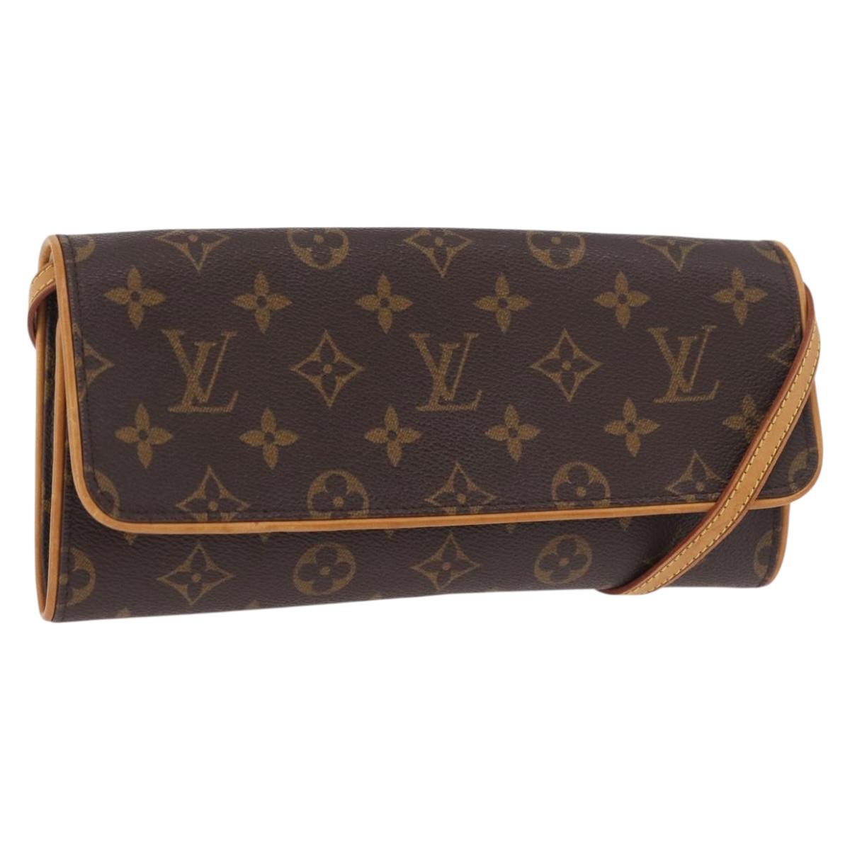 LOUIS VUITTON Monogram Pochette Twin GM Shoulder Bag M51852 LV Auth ep14810