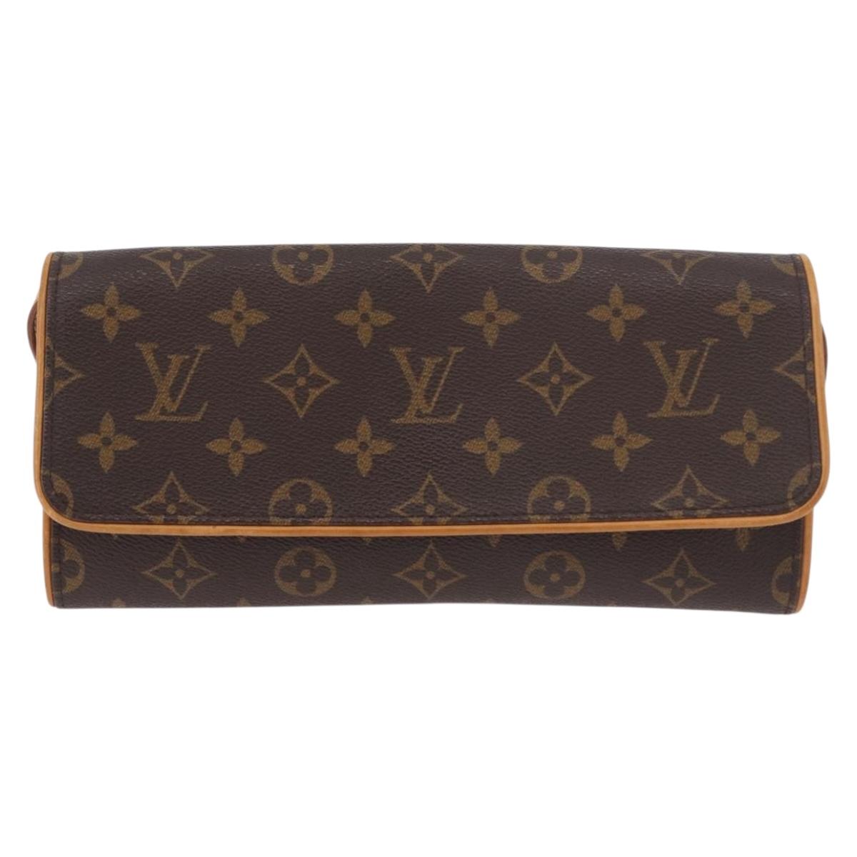 LOUIS VUITTON Monogram Pochette Twin GM Shoulder Bag M51852 LV Auth ep14810