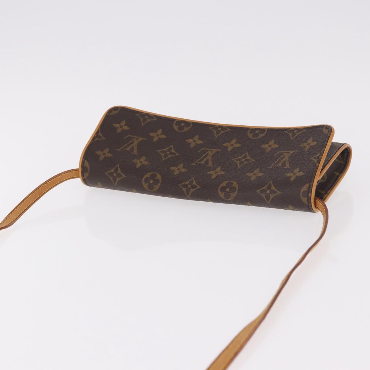 LOUIS VUITTON Monogram Pochette Twin GM Shoulder Bag M51852 LV Auth ep14810